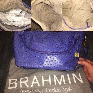 Brahmin blue hand bag